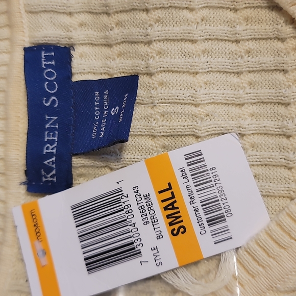 Karen Scott Cable Knit Sweater - Picture 7 of 7